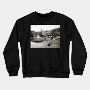 Old Mill in the Adirondacks, 1903. Vintage Photo Crewneck Sweatshirt